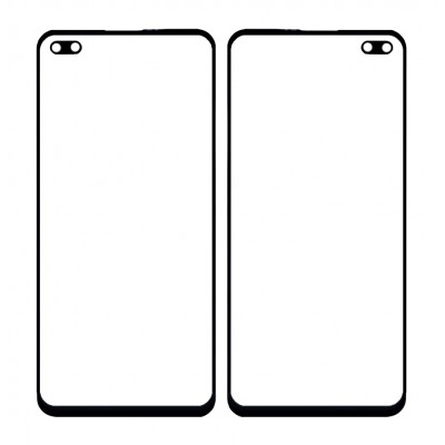 Replacement Front Glass For Realme X3 Superzoom Blue By - Maxbhi Com