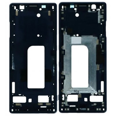 Lcd Frame Middle Chassis For Sony Xperia 5 Black By - Maxbhi Com