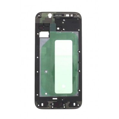 Lcd Frame Middle Chassis For Samsung Galaxy J7 2017 Black By - Maxbhi Com