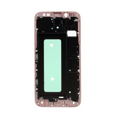 Lcd Frame Middle Chassis For Samsung Galaxy J7 2017 Rose Gold By - Maxbhi Com