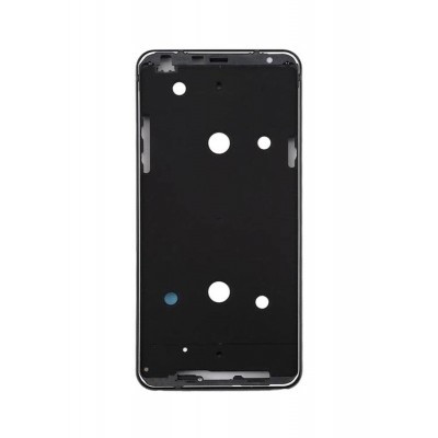 Lcd Frame Middle Chassis For Lg Q Stylo 4 Black By - Maxbhi Com