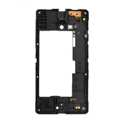 Lcd Frame Middle Chassis For Nokia Lumia 730 Dual Sim Rm1040 Orange By - Maxbhi Com