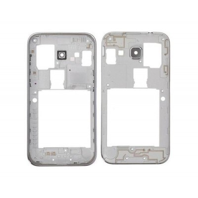 Lcd Frame Middle Chassis For Samsung Core Prime Smg360f White By - Maxbhi Com