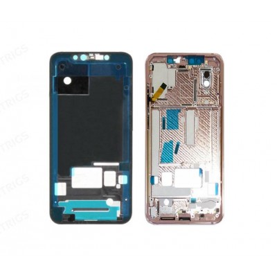 Lcd Frame Middle Chassis For Xiaomi Mi 8 Pro Pink By - Maxbhi Com