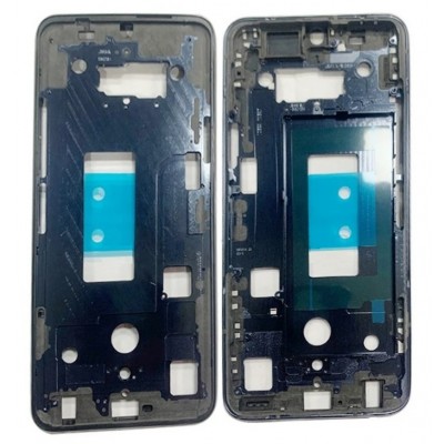 Lcd Frame Middle Chassis For Lg G8x Thinq Black By - Maxbhi Com