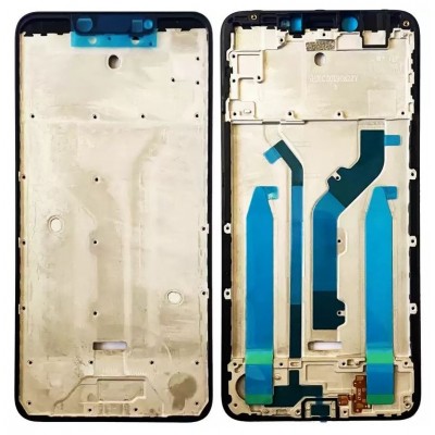 Lcd Frame Middle Chassis For Tecno Spark 3 Black By - Maxbhi Com