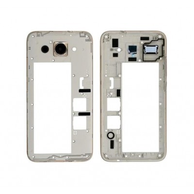 Lcd Frame Middle Chassis For Huawei Y3 2017 Gold By - Maxbhi Com