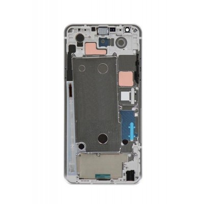 Lcd Frame Middle Chassis For Lg Stylo 5 White By - Maxbhi Com