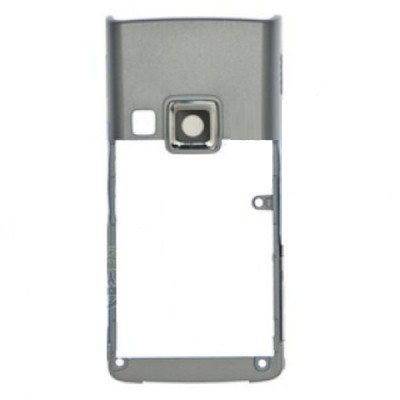 Back Cover For Nokia 6270 Silver With Grey - Maxbhi Com