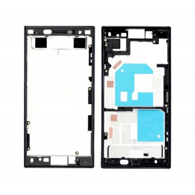 Lcd Frame Middle Chassis For Sony Xperia X Compact Black By - Maxbhi Com