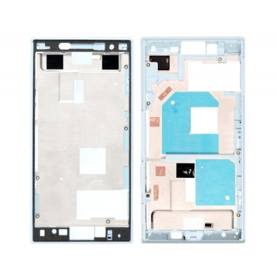 Lcd Frame Middle Chassis For Sony Xperia X Compact Blue By - Maxbhi Com
