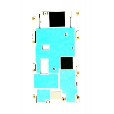 Lcd Frame Middle Chassis For Sony Xperia Xz2 Compact White By - Maxbhi Com