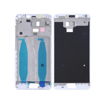 Lcd Frame Middle Chassis For Asus Zenfone 4 Max Pro White By - Maxbhi Com