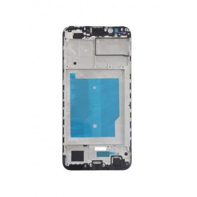 Lcd Frame Middle Chassis For Huawei Y7 2018 Black By - Maxbhi Com