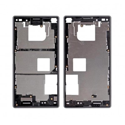 Lcd Frame Middle Chassis For Sony Xperia Z5 Compact Black By - Maxbhi Com