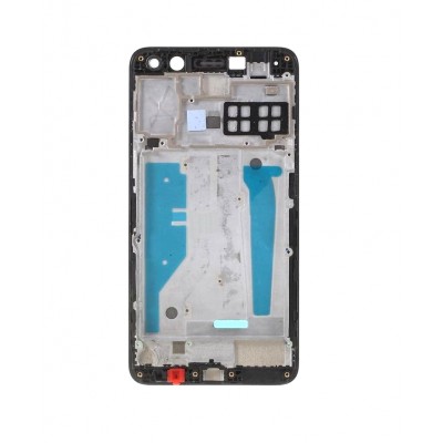 Lcd Frame Middle Chassis For Huawei Y6 2017 White By - Maxbhi Com
