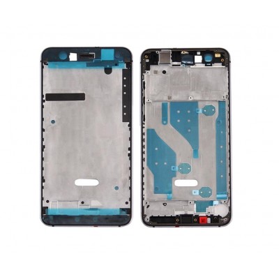 Lcd Frame Middle Chassis For Huawei Y7 Black By - Maxbhi Com