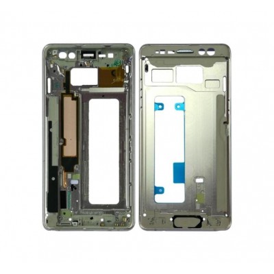 Lcd Frame Middle Chassis For Samsung Galaxy Note7 Usa White By - Maxbhi Com