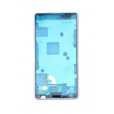 Lcd Frame Middle Chassis For Sony Xperia Z3 Compact D5803 White By - Maxbhi Com