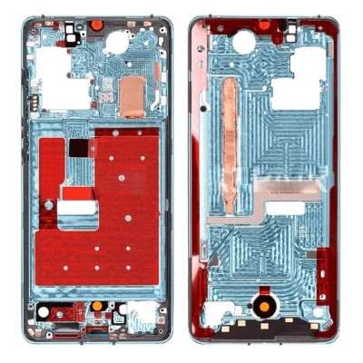 Lcd Frame Middle Chassis For Huawei P30 Pro New Edition Blue By - Maxbhi Com