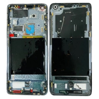 Lcd Frame Middle Chassis For Vivo X50 Pro White By - Maxbhi Com