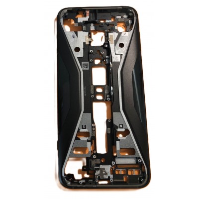 Lcd Frame Middle Chassis For Xiaomi Black Shark 3 Pro Black By - Maxbhi Com