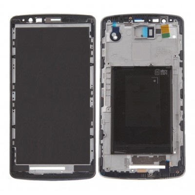 Lcd Frame Middle Chassis For Lg G3 Black By - Maxbhi Com