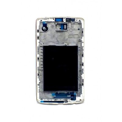 Lcd Frame Middle Chassis For Lg G3 White By - Maxbhi Com
