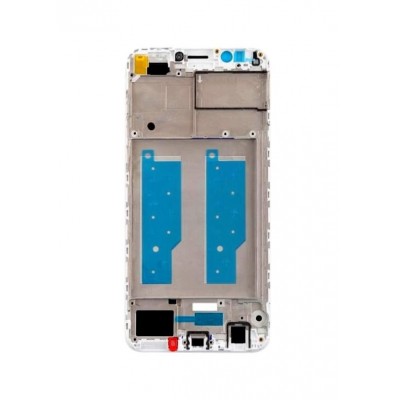 Lcd Frame Middle Chassis For Huawei Y7 Pro 2018 White By - Maxbhi Com