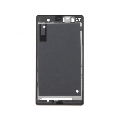 Lcd Frame Middle Chassis For Sony Xperia Z Hspa Plus Black By - Maxbhi Com