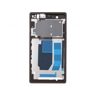 Lcd Frame Middle Chassis For Sony Xperia Z Hspa Plus Black By - Maxbhi Com