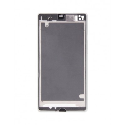 Lcd Frame Middle Chassis For Sony Xperia Z Hspa Plus White By - Maxbhi Com