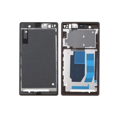 Lcd Frame Middle Chassis For Sony Xperia Z Lte Purple By - Maxbhi Com