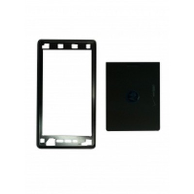 Front & Back Panel For Motorola A855 Droid Milestone - Black