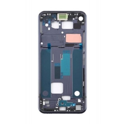 Lcd Frame Middle Chassis For Lg Q70 Black By - Maxbhi Com