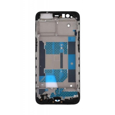 Lcd Frame Middle Chassis For Oppo R11 Black By - Maxbhi Com