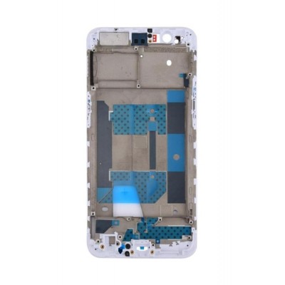 Lcd Frame Middle Chassis For Oppo R11 White By - Maxbhi Com