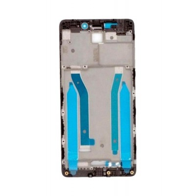 Lcd Frame Middle Chassis For Xiaomi Redmi 4 Prime Black By - Maxbhi Com