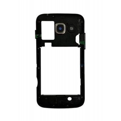 Lcd Frame Middle Chassis For Samsung Galaxy Ace 3 Gts7272 With Dual Sim Black By - Maxbhi Com
