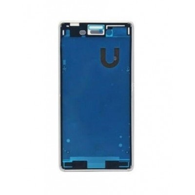 Lcd Frame Middle Chassis For Sony Xperia M4 Aqua 16gb White By - Maxbhi Com