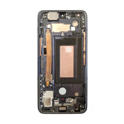 Lcd Frame Middle Chassis For Lg V50s Thinq 5g White By - Maxbhi Com