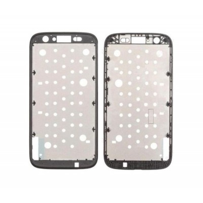 Lcd Frame Middle Chassis For Motorola Moto G 16gb Black By - Maxbhi Com