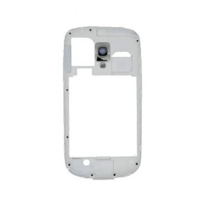 Lcd Frame Middle Chassis For Samsung Galaxy S3 Mini White By - Maxbhi Com