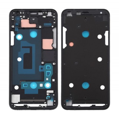Lcd Frame Middle Chassis For Lg Q7 Black By - Maxbhi Com