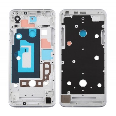 Lcd Frame Middle Chassis For Lg Q7 White By - Maxbhi Com