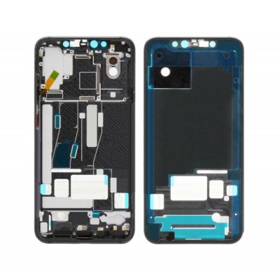 Lcd Frame Middle Chassis For Xiaomi Mi 8 Explorer Black By - Maxbhi Com
