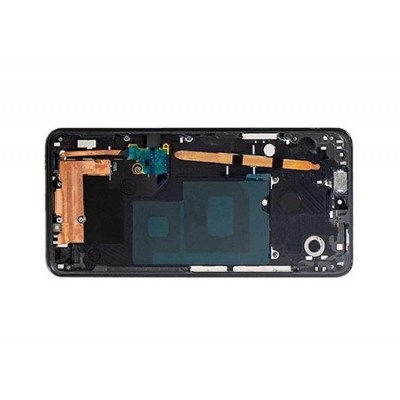 Lcd Frame Middle Chassis For Lg Q9 Black By - Maxbhi Com