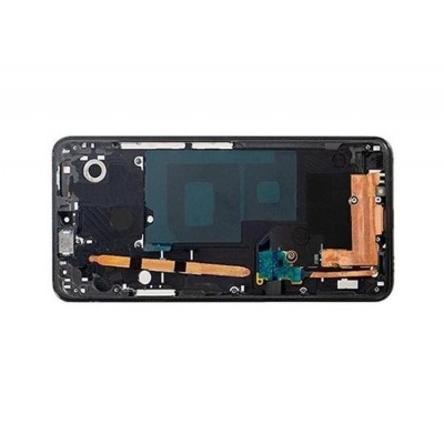 Lcd Frame Middle Chassis For Lg Q9 Black By - Maxbhi Com