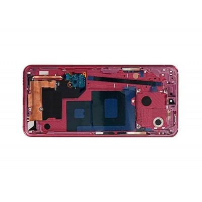 Lcd Frame Middle Chassis For Lg Q9 Red By - Maxbhi Com