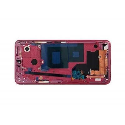 Lcd Frame Middle Chassis For Lg Q9 Red By - Maxbhi Com